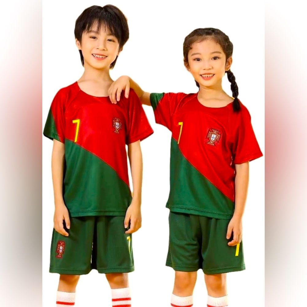 Soccer Jersey Boys, Soccer Jersey 7# for Kids Football Youth Jerseys